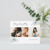 Alles-winter-botanische fotocollage feestdagenkaart (Staand voorkant)