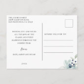 Alles-winter-botanische fotocollage feestdagenkaart (Achterkant)