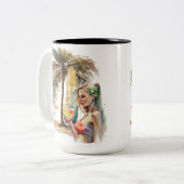 Alles wordt door de beugel opgelost tweekleurige koffiemok (Voorkant links)