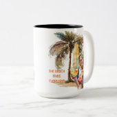 Alles wordt door de beugel opgelost tweekleurige koffiemok (Voorkant rechts)