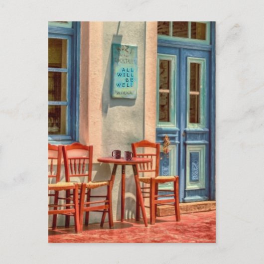 Alles zal goed zijn, het Briefkaart van het Grieks (Voorkant)