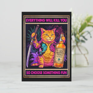 Alles Zal Je Doden Kat Postkaart Kaart