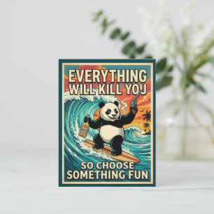 Alles Zal Je Doden Panda Ansichtkaart Briefkaart