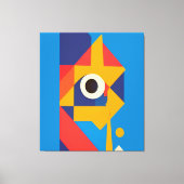 Alles ziet ogen Abstracte vector Canvas Afdruk (Voorkant)