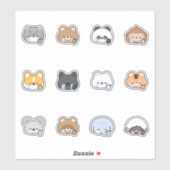 Alles zijn fijne dieren sticker (Vel)