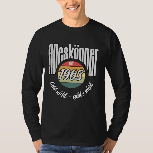 Alleskönner Since 1963  Vintage T-shirt (Voorkant)