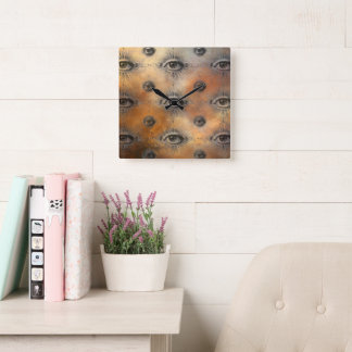 Allesziend Oog Wandklok Vierkante Klok
