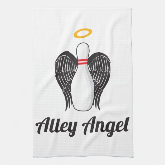 Alley Angel Bowling Towel Theedoek (Verticaal)