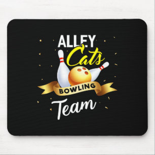 Alley Cat Bowling Shirt Funny Bowling Muismat