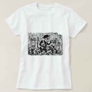 Alley Cat Calavera c. begin jaren '00 Mexico. T-shirt