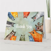 Alley Cat Carte de remerciements (Devant)