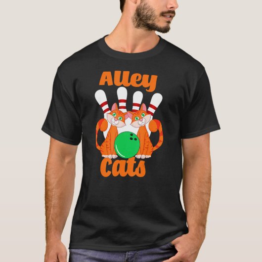 Alley Cats Bowling T-shirt (Voorkant)