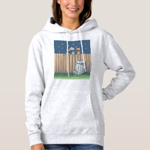 Alley Cats op een hek Hoodie