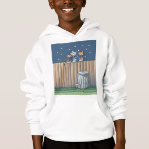 Alley Cats sur un Sweat - shirt à capuche de clôtu