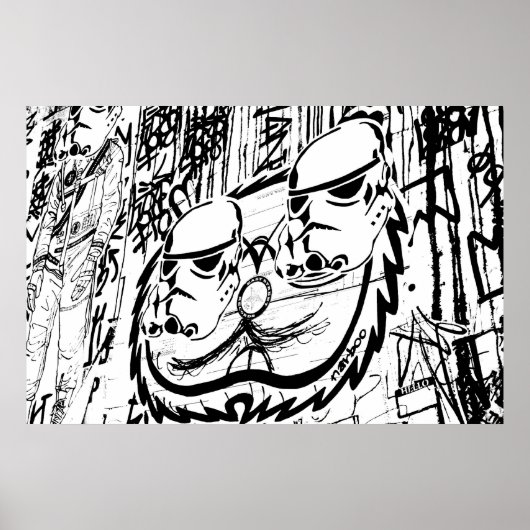Alley Graffiti Print (Voorkant)