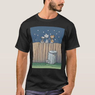 Alley Katten op een hek T-shirt