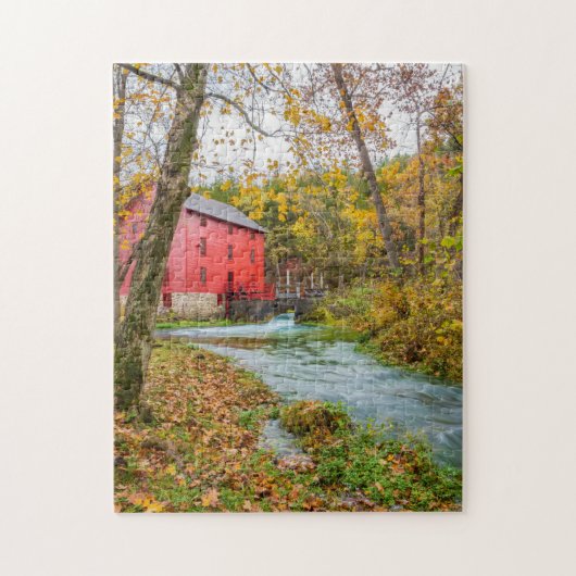 Alley Mill À L'Automne Jigsaw Puzzle (Vertical)