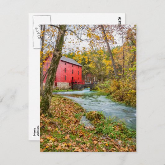 Alley Mill in Autumn Briefkaart (Voorkant / Achterkant)