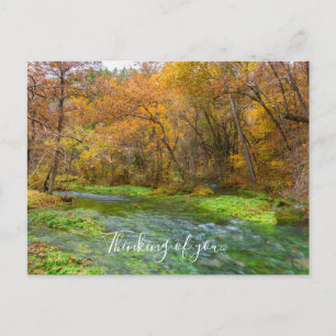 Alley Spring Autumn Water Thinking You Briefkaart