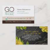 Allez au delà des cartes de visite naturels (Devant / Derrière)