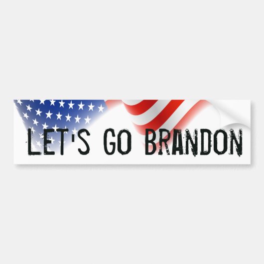 Allez Brandon Bumper Sticker American Flag ! (Devant)