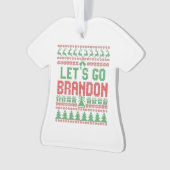 Allez Brandon Drôle Mauvais Chandail de Noël (devant)
