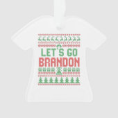 Allez Brandon Drôle Mauvais Chandail de Noël (devant)