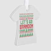 Allez Brandon Drôle Mauvais Chandail de Noël (devant)