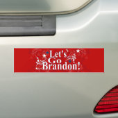 Allez Brandon Red Patriotic Sticker (En voiture)