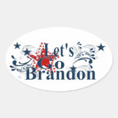 Allez Brandon Sticker Patriotique (Devant)