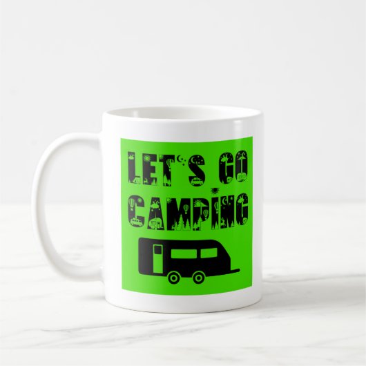 Allez Camping - Travel Trailer Coffee Mug (Gauche)