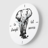 Allez droit, obtenez succès Grande horloge (Angle)