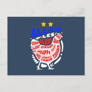 Allez la France Briefkaart