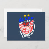 Allez la France Briefkaart (Voorkant / Achterkant)