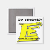 "ALLEZ LES JACKETS !" Magnet avec eejackets.com si (Recto/Verso)