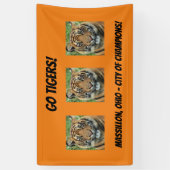 Allez les tigres ! Banderole (Vertical)
