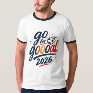 Allez pour Goooal 2026 T-Shirt Graphique pour Supp