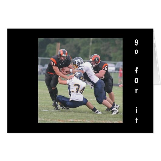 ALLEZ POUR LA CARTE D'ENCOURAGEMENT N'ABANDONNEZ J (Devant horizontal)