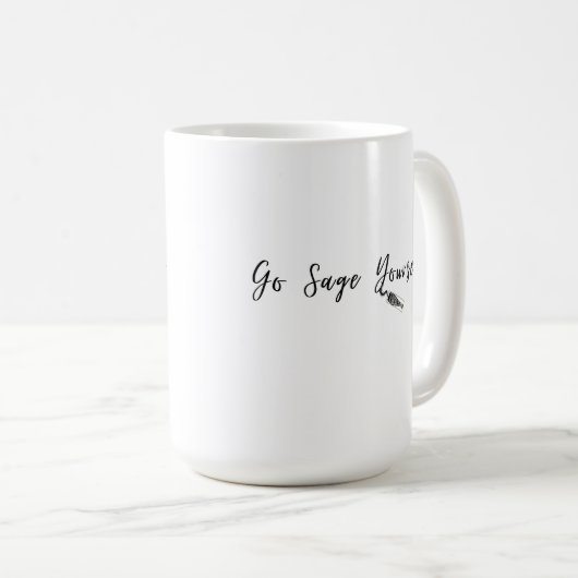 Allez Sage Vous-Même Café Mug (Devant droit)
