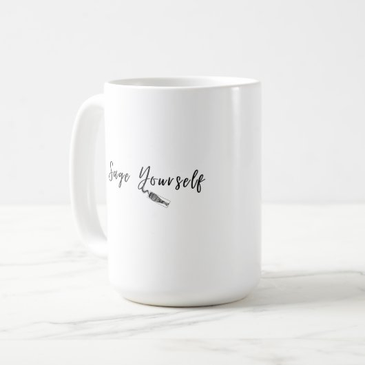 Allez Sage Vous-Même Café Mug (Devant gauche)