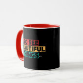 Allez voir de belles choses BFTG café Mug (Devant gauche)