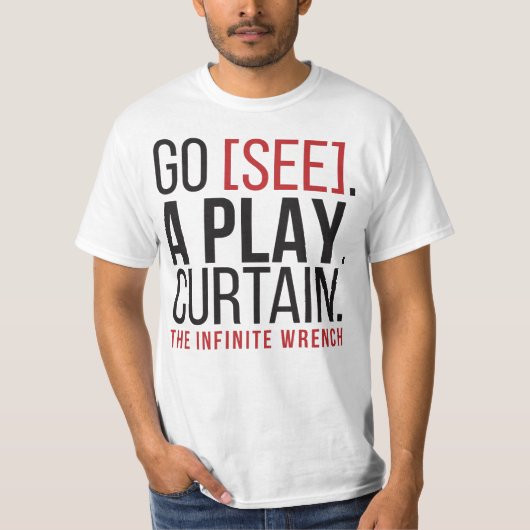 ALLEZ [VOYEZ]. UN JEU. RIDEAU. T-shirt (Devant)