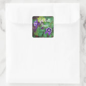 Allez-Y Bientôt Stickers Fleurs Colonnes Violettes (Sac)