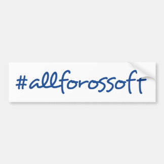 #AllForOssoff Blue Text Bumpersticker