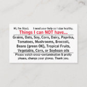 Allgeenkaart 1 visitekaartje (Voorkant)