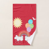 Alliance de Dieu arc-en-ciel | Soleil Dove Olive B (Serviette à main)