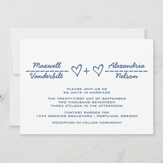 Alliance du Coeur Bleu Invitation (Devant)