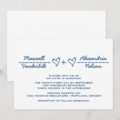 Alliance du Coeur Bleu Invitation (Devant / Derrière)
