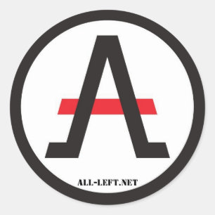 Alliance du libertaire à gauche des autocollants