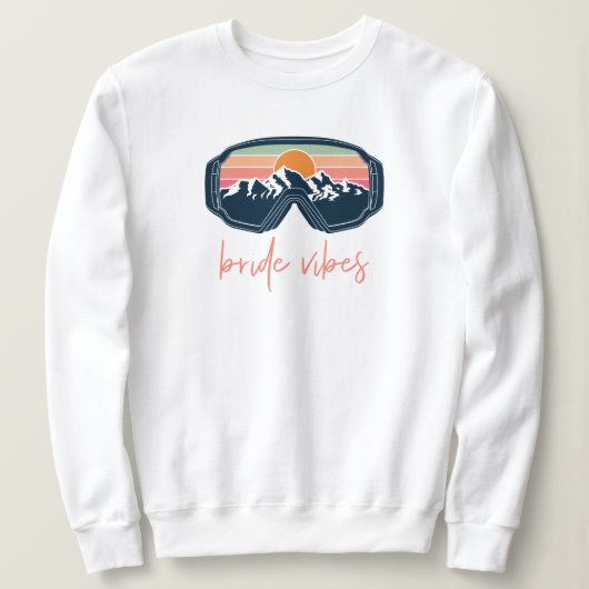 ALLIE Mountain Vibes Ski Goggle Bachelorette Group Trui (Design voorkant)